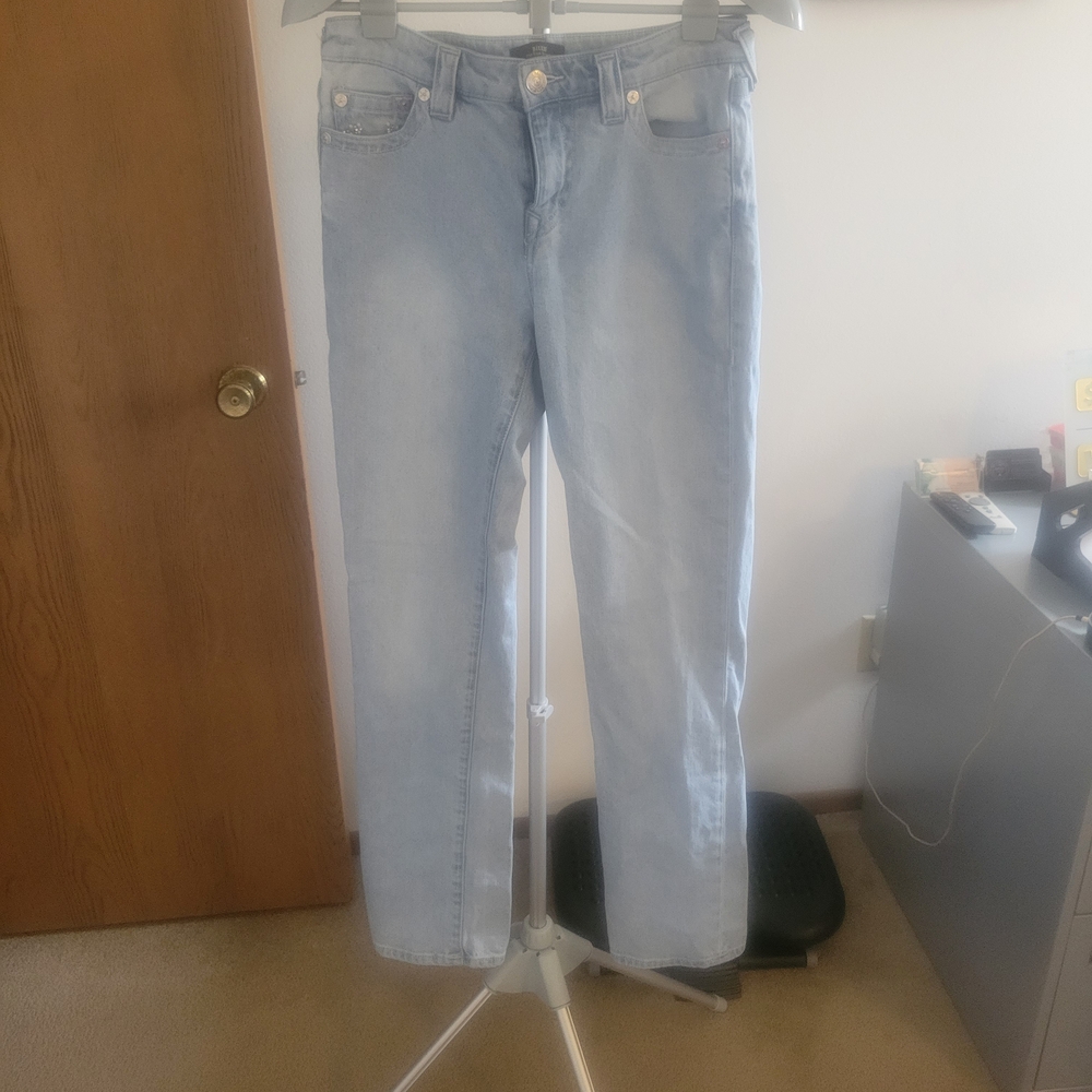 Light Blue True Religion Embolisshed Jeans